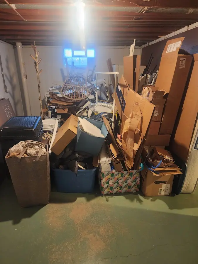 Roll-off dumpster container at job site for Concrete Dumpster Rental in Gig Harbor